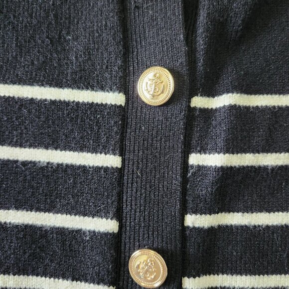ZARA | Sailor-Striped Cardigan - Picture 7 of 11